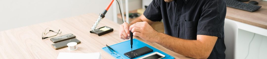 man, technician, repair, smartphone, phone, cellphone, shop, worker, support, technology, workshop, workspace, hardware, fixing